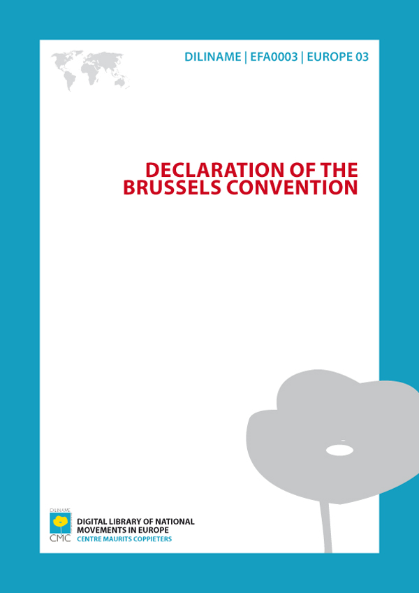 Declaration of the Brussels Convention (1981)