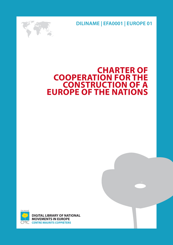 Charter of cooperation for the construction of a Europe of the nations (1979)