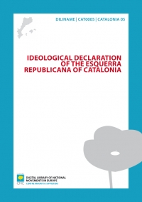 Ideological declaration of the Esquerra Republicana of Catalonia