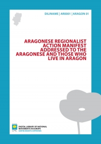 Aragonese Regionalist Action Manifest addressed to the Aragonese and those who live in Aragon